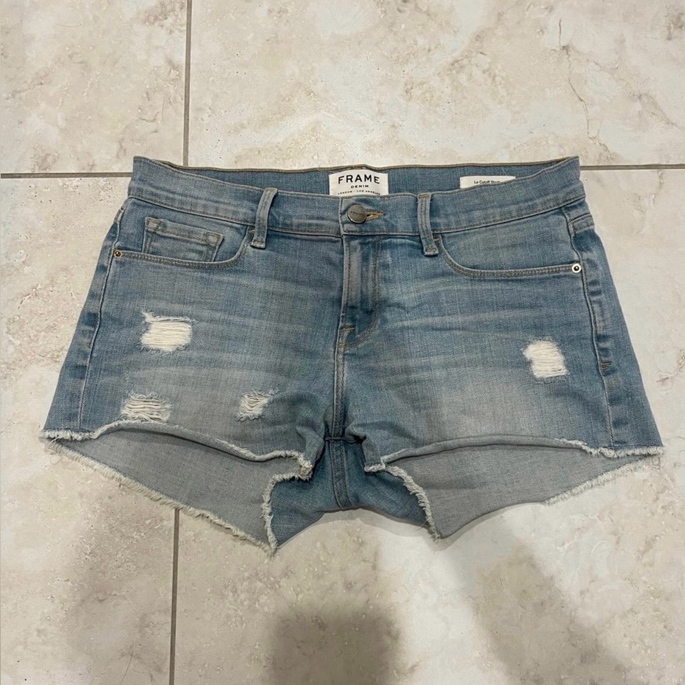 FRAME Denim Shorts Le Cutoff Shorts